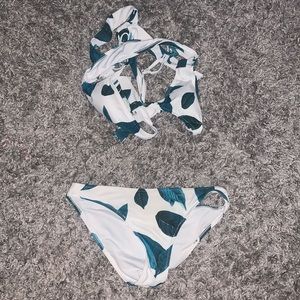 Wrap around swim suit